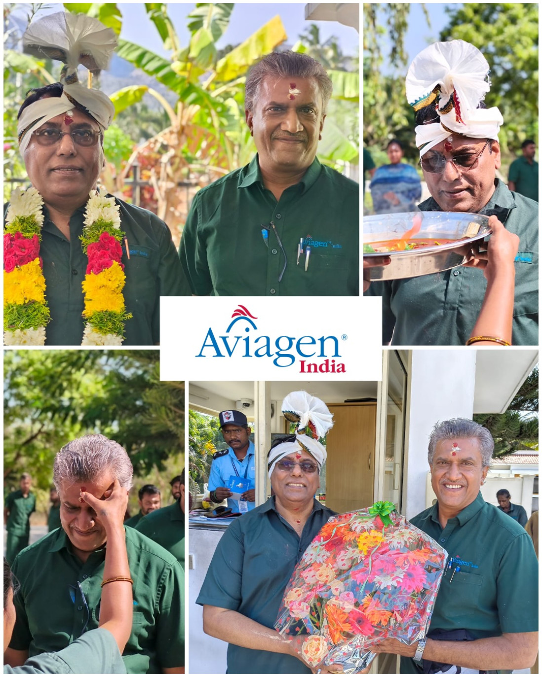 Aviagen India team welcome Dr. R.K. Jaiswal with a warm and traditional ceremony