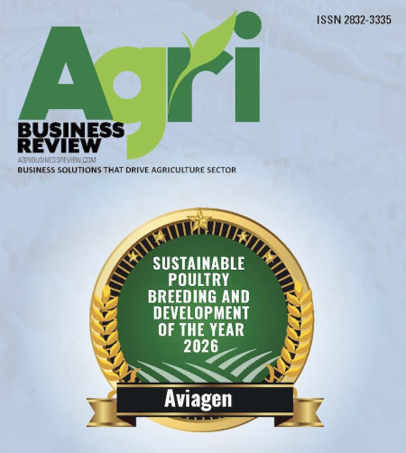 Aviagen Sustainabile Poultry Breeding & Development award on cover of AgriBusiness Review